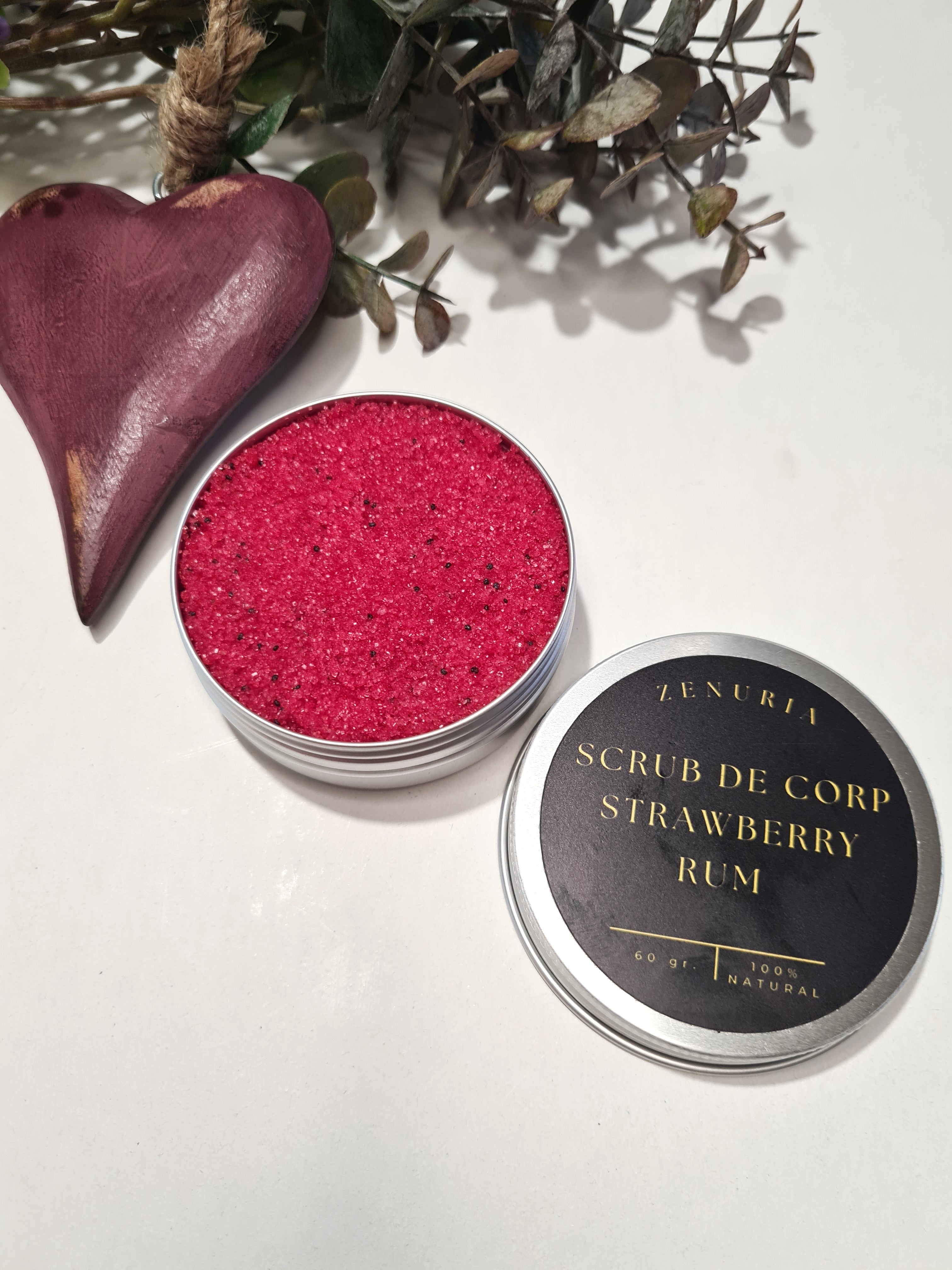 Scrub de Corp cu Zahăr - Strawberry Rum Zenuria